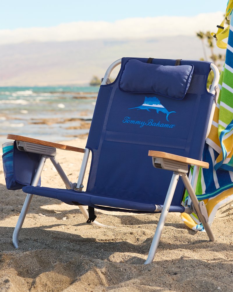 Tommy Bahama Ocean Marlin Deluxe Backpack Beach Chair - Navy