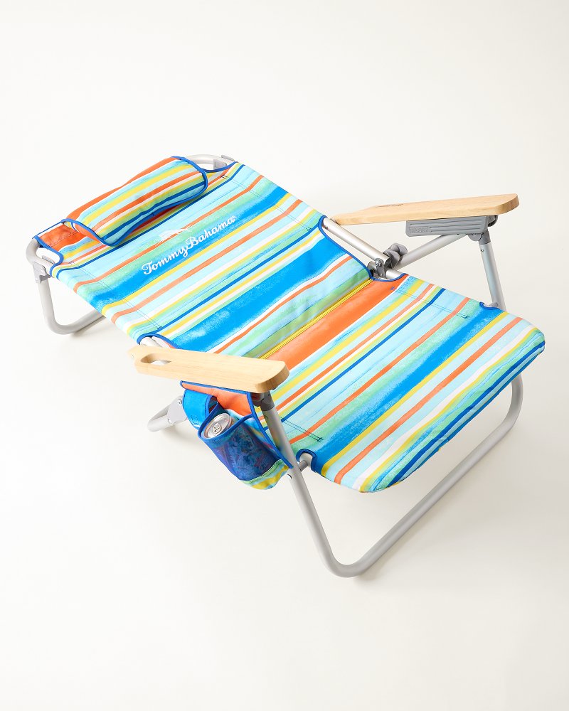 Tommy Bahama Paloma Stripe Deluxe Backpack Beach Chair - Multicolor