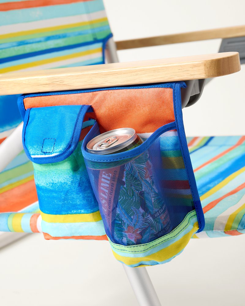 Tommy Bahama Paloma Stripe Deluxe Backpack Beach Chair - Multicolor