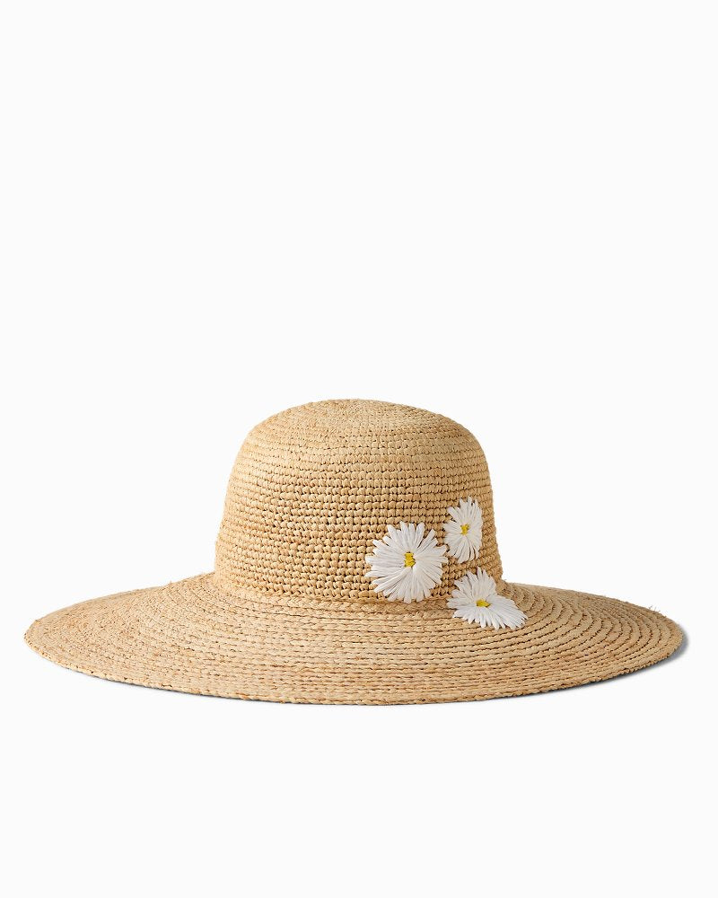 Daisy Floppy Raffia Hat - Daisy
