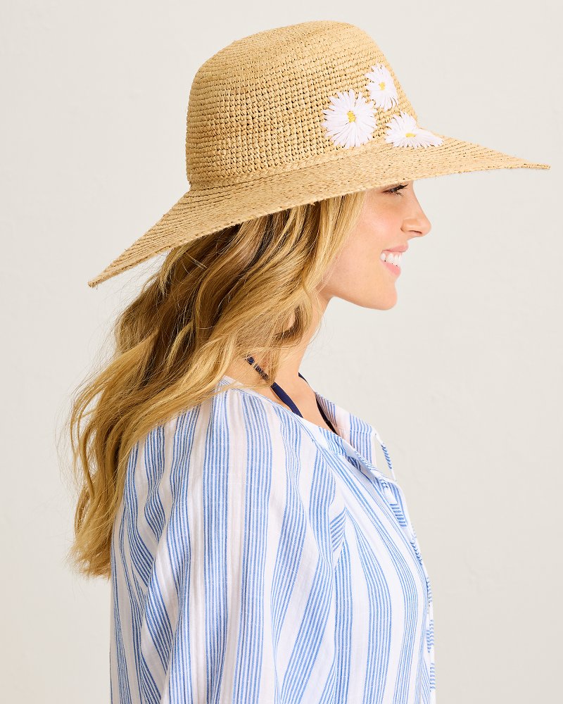 Daisy Floppy Raffia Hat - Daisy