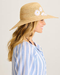 Daisy Floppy Raffia Hat - Daisy