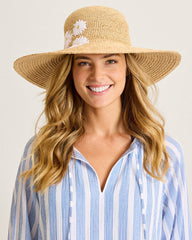 Daisy Floppy Raffia Hat - Daisy