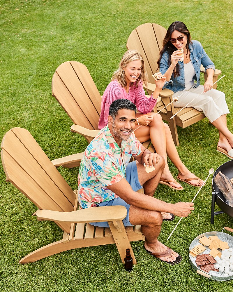 Tommy Bahama All-Season Natural Wood Adirondack Chair - Natural