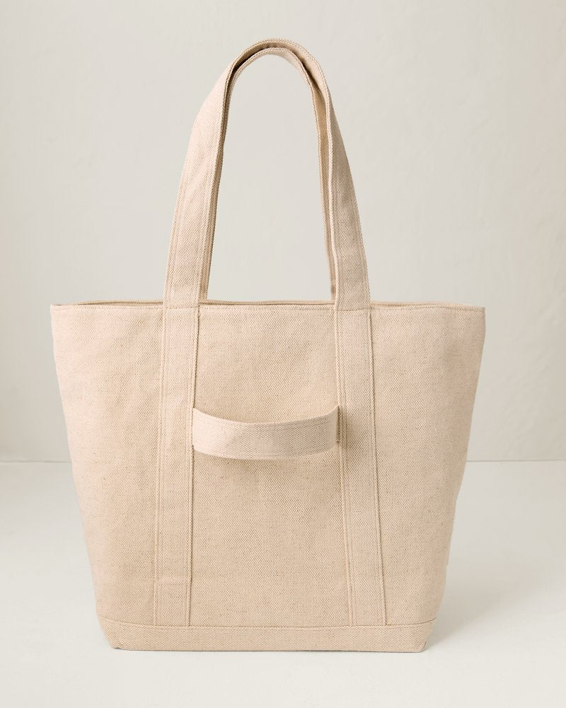 Natural Canvas Traveler Tote - Natural