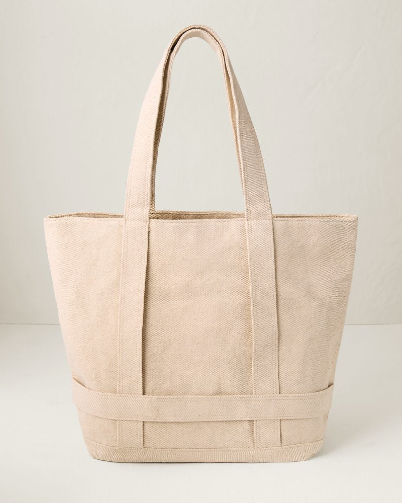 Natural Canvas Traveler Tote - Natural