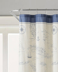 Caribbean Sea Shower Curtain - Blue