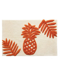Batik Pineapple Bath Rug - Orange