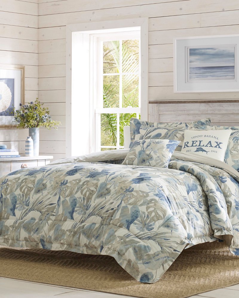 Raw Coast 5-Piece Queen Comforter Set - Chambray Blue