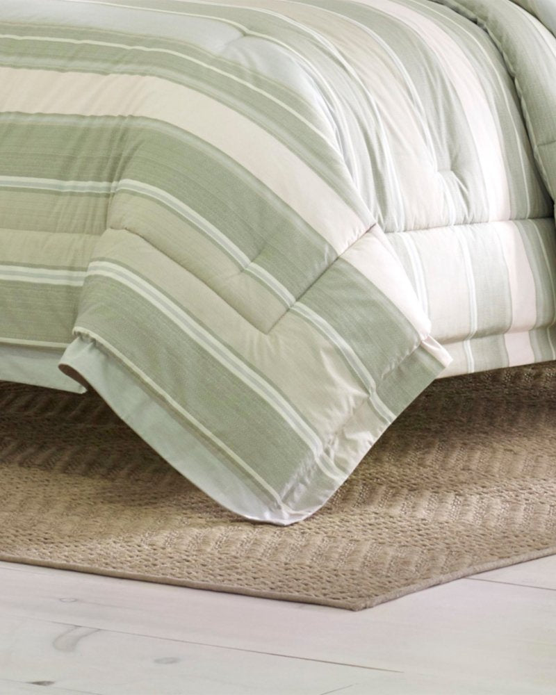 Serenity Reversible 5-Piece King Comforter Set - Green