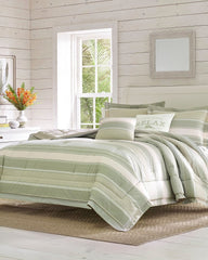 Serenity Reversible 5-Piece King Comforter Set - Green