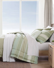 Serenity Reversible 5-Piece King Comforter Set - Green