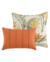 Birds of Paradise Reversible 5-Piece King Comforter Set - Ivory Cream