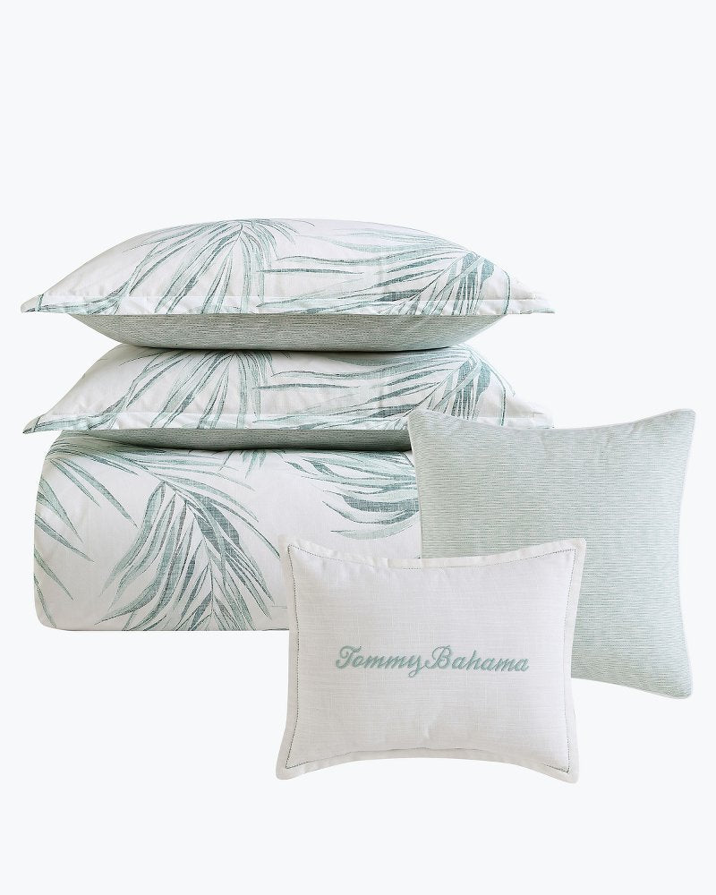 Canyon Palms Reversible 5-Piece Full/Queen Comforter Set - Green