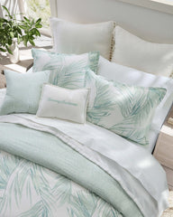 Canyon Palms Reversible 5-Piece Full/Queen Comforter Set - Green