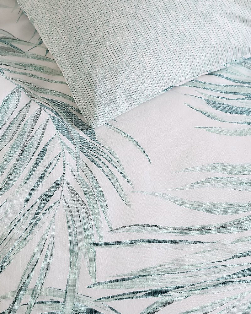 Canyon Palms Reversible 5-Piece Full/Queen Comforter Set - Green