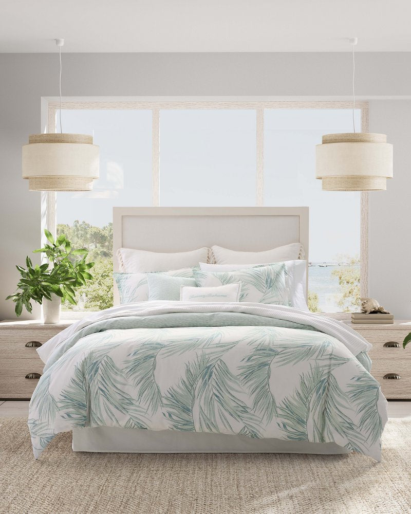 Canyon Palms Reversible 5-Piece Full/Queen Comforter Set - Green