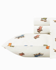 Beach Chairs 4-Piece Queen Sheet Set - Multicolor