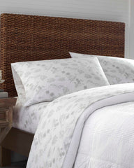Vintage Map 4-Piece Queen Sheet Set - Grey