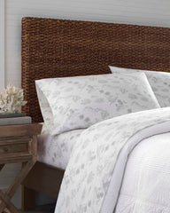 Vintage Map 4-Piece King Sheet Set - Grey