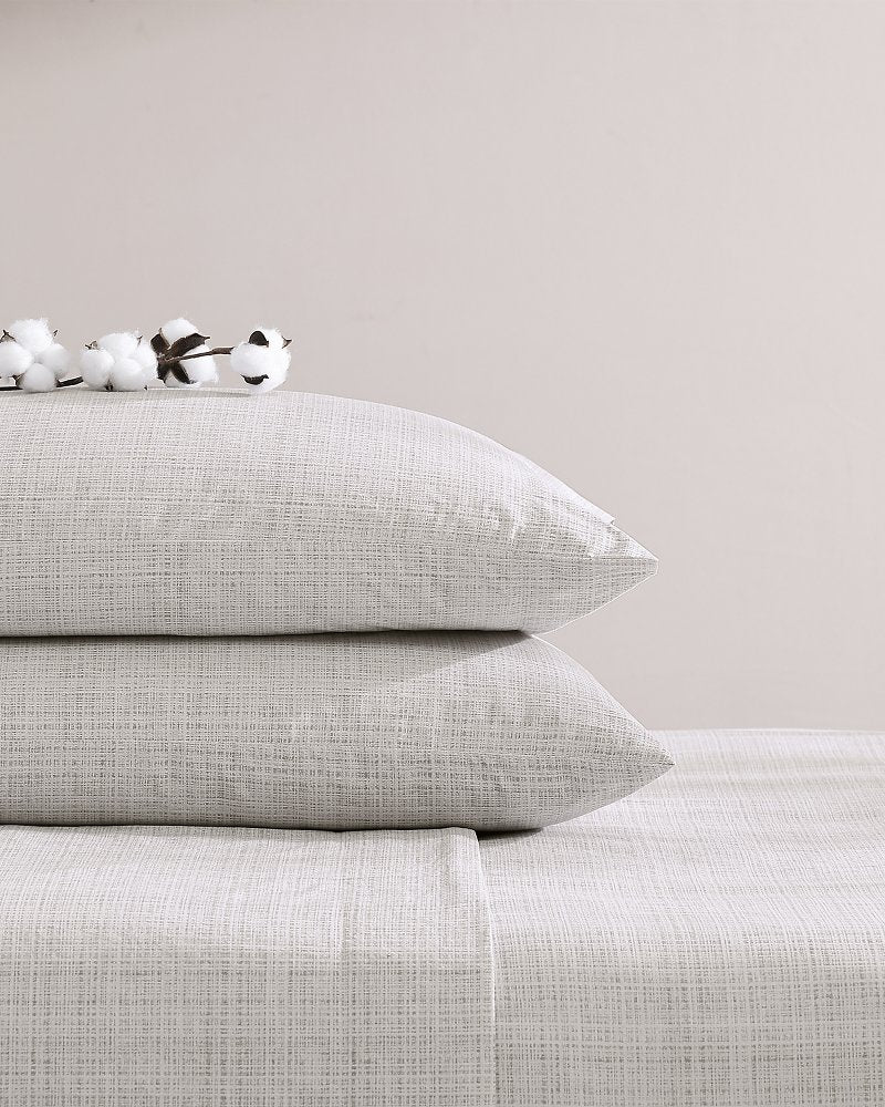 Raffia Linen 4-Piece Queen Sheet Set - Khaki