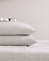 Raffia Linen 4-Piece Queen Sheet Set - Khaki