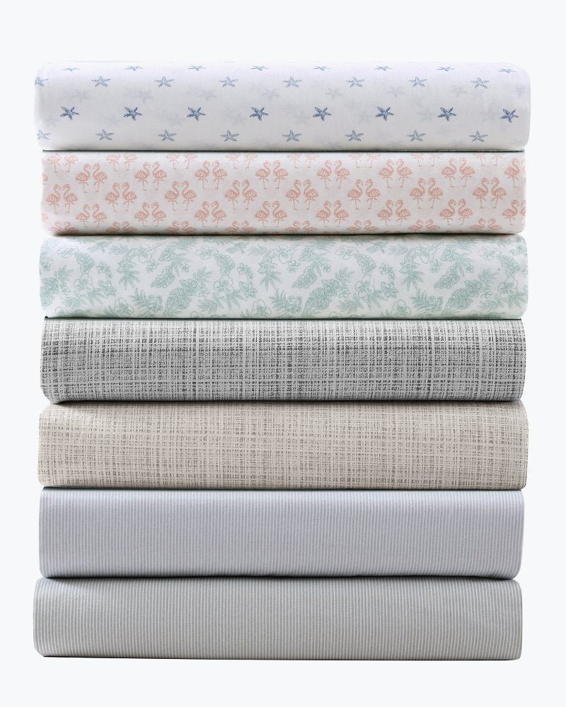 Raffia Linen 4-Piece Queen Sheet Set - Khaki
