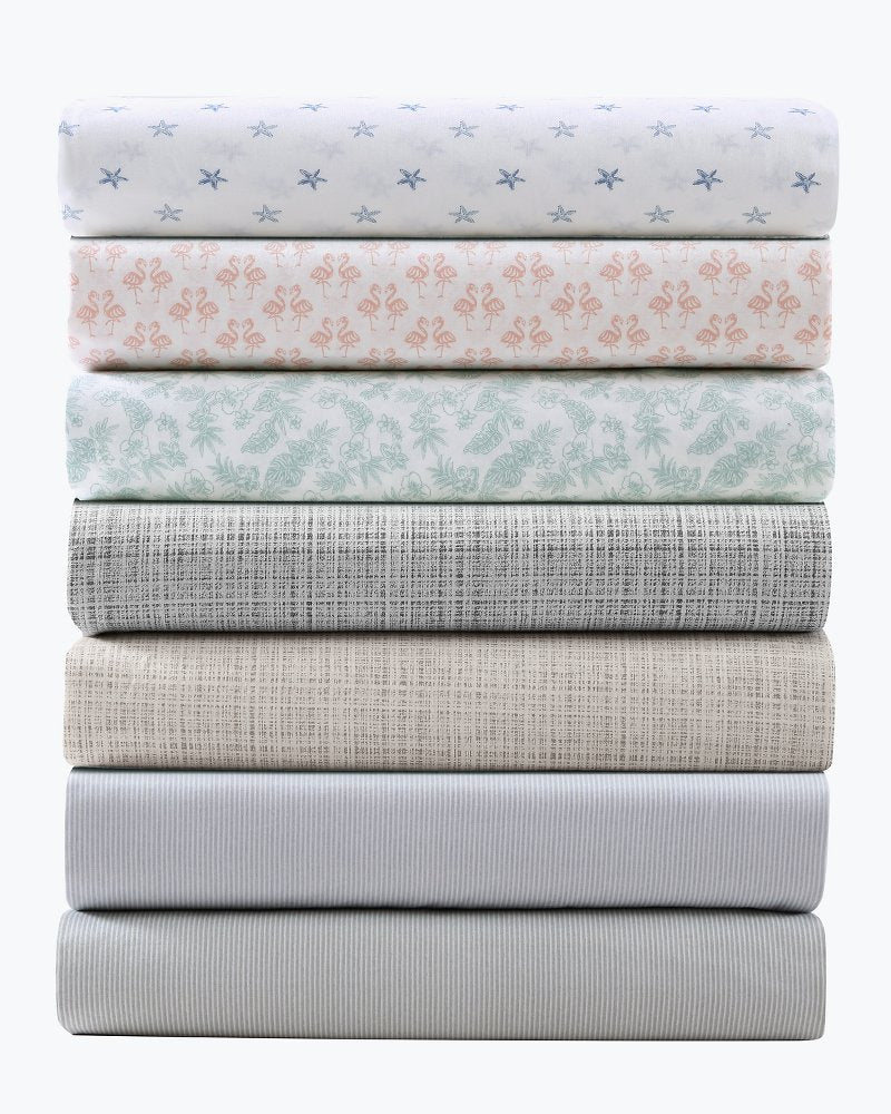Raffia Linen 4-Piece King Sheet Set - Khaki