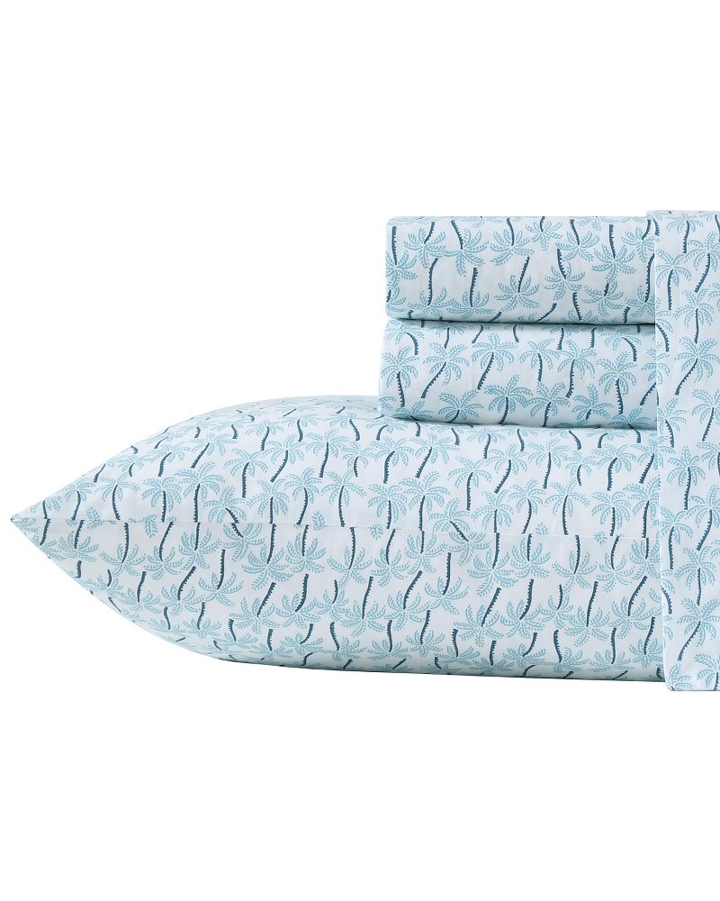 Palmtastic 4-Piece Queen Sheet Set - Blue