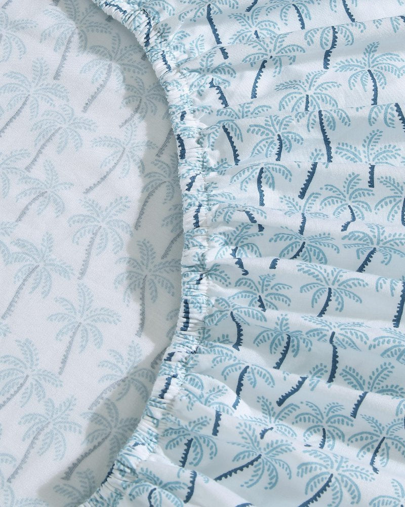 Palmtastic 4-Piece King Sheet Set - Blue