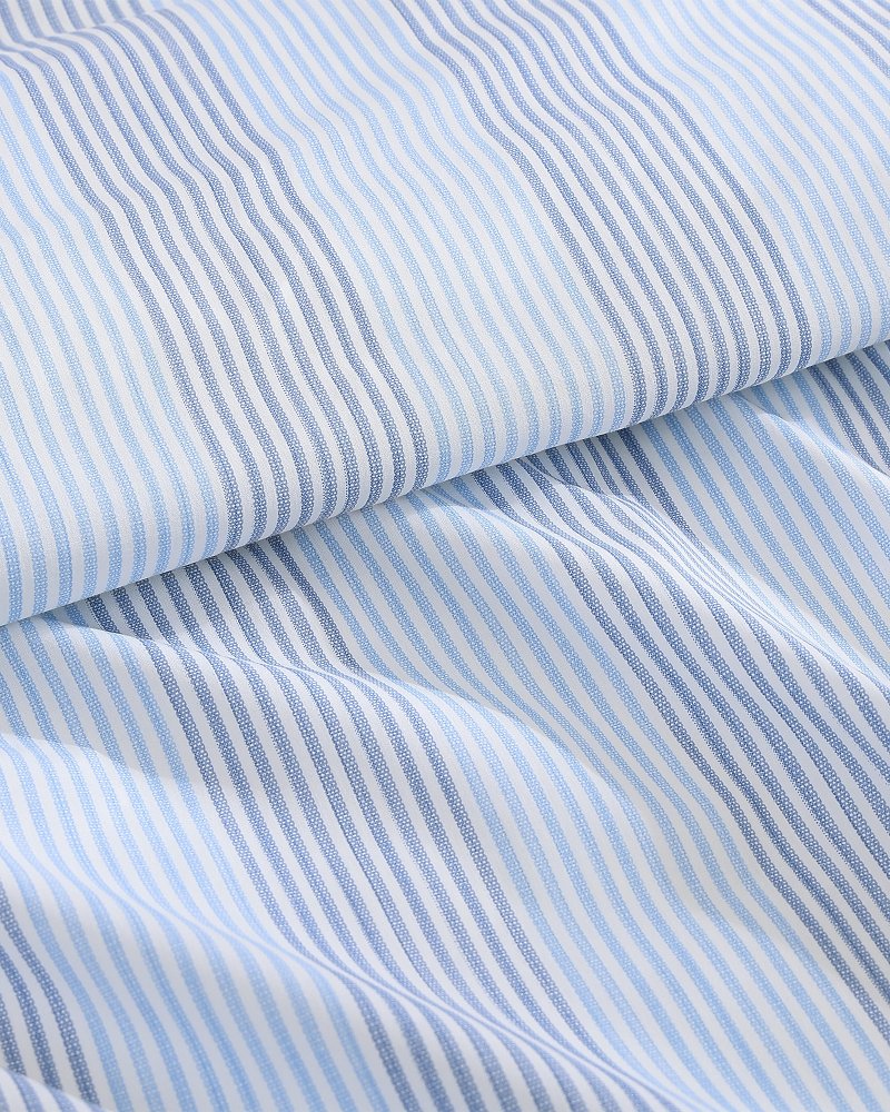Weekend Stripe 4-Piece Queen Sheet Set - Blue