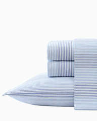 Weekend Stripe 4-Piece King Sheet Set - Blue