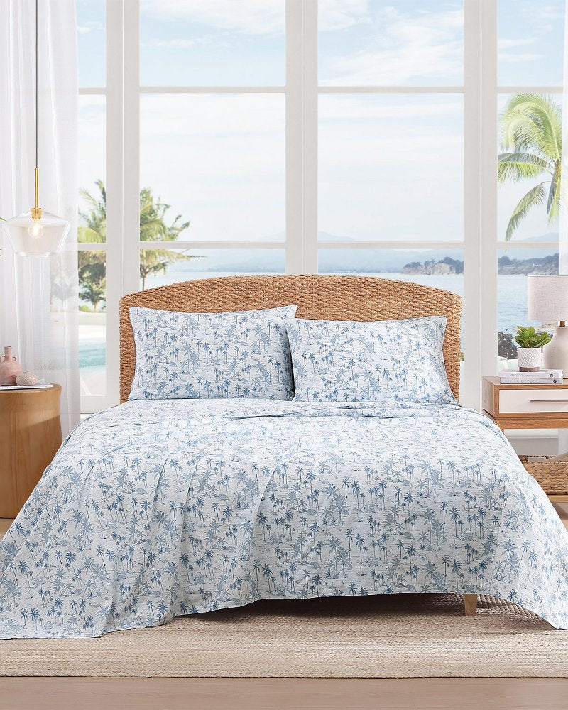 Surfside 4-Piece King Sheet Set - Fresh Blue