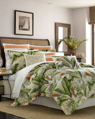 Palmiers 4-Piece California King Comforter Set - Green