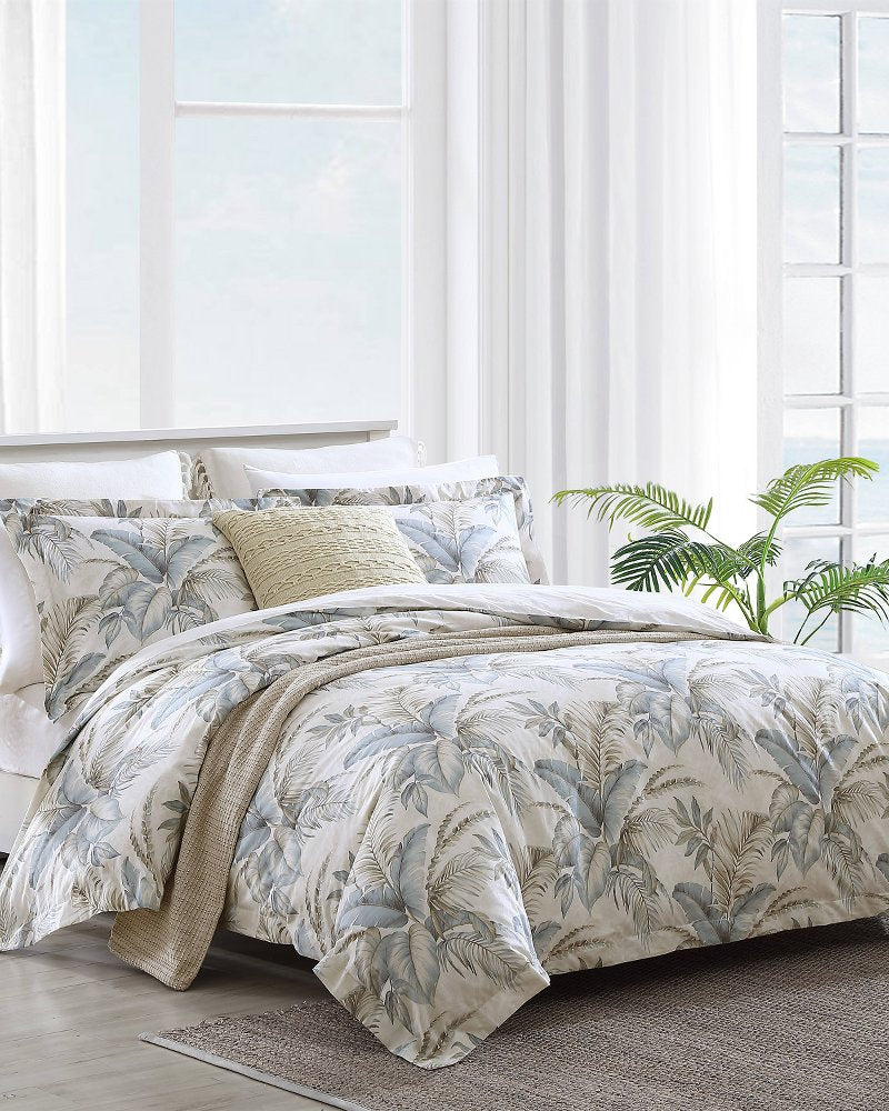 Baker's Bluff Reversible 3-Piece Queen Comforter Set - Silvery Blue