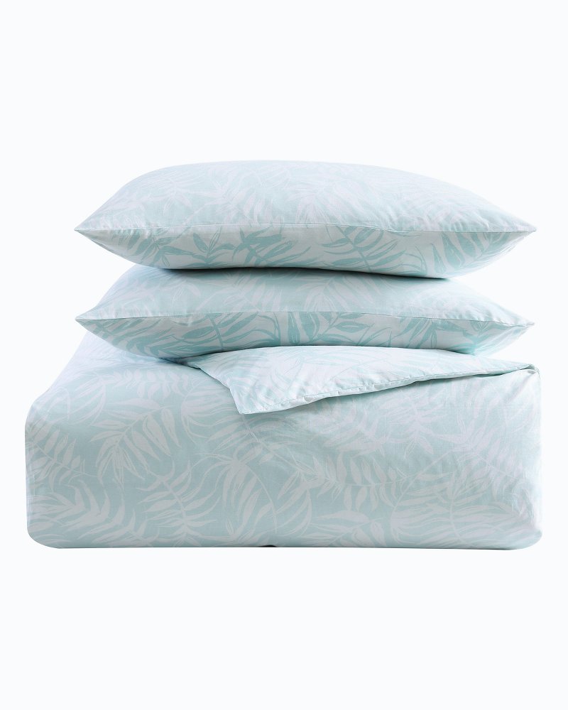 Art of Palms 3-Piece King Comforter Set - Blue