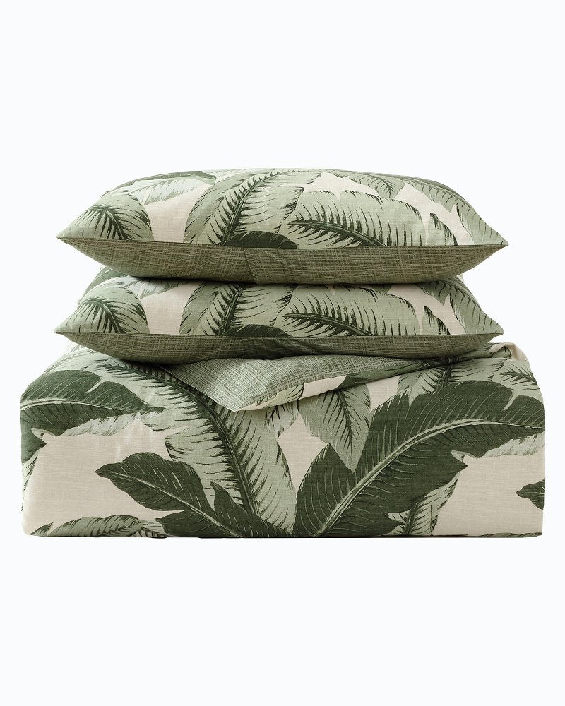 Vintage Palms Reversible 3-Piece Full/Queen Comforter Set - Jungle