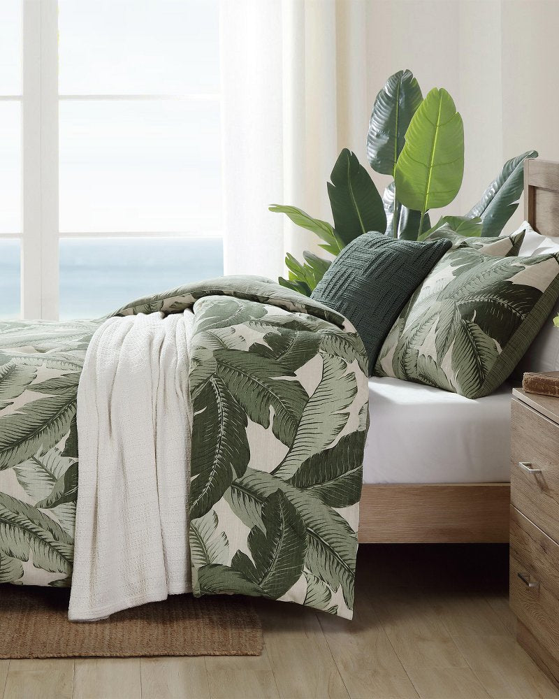 Vintage Palms Reversible 3-Piece Full/Queen Comforter Set - Jungle