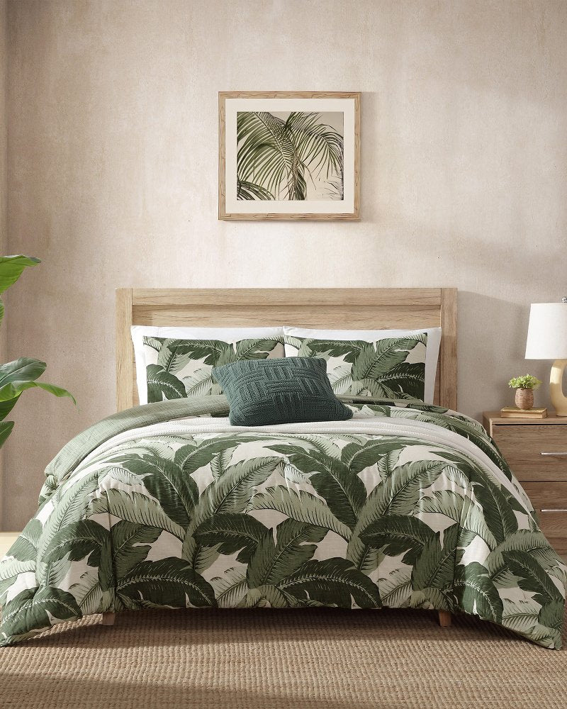 Vintage Palms Reversible 3-Piece Full/Queen Comforter Set - Jungle