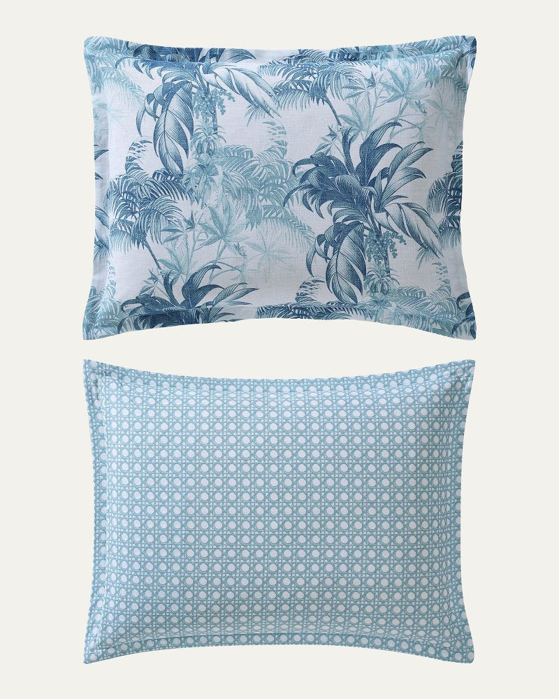 Legacy Palms Reversible 3-Piece Full/Queen Comforter Set - Bristol Blue