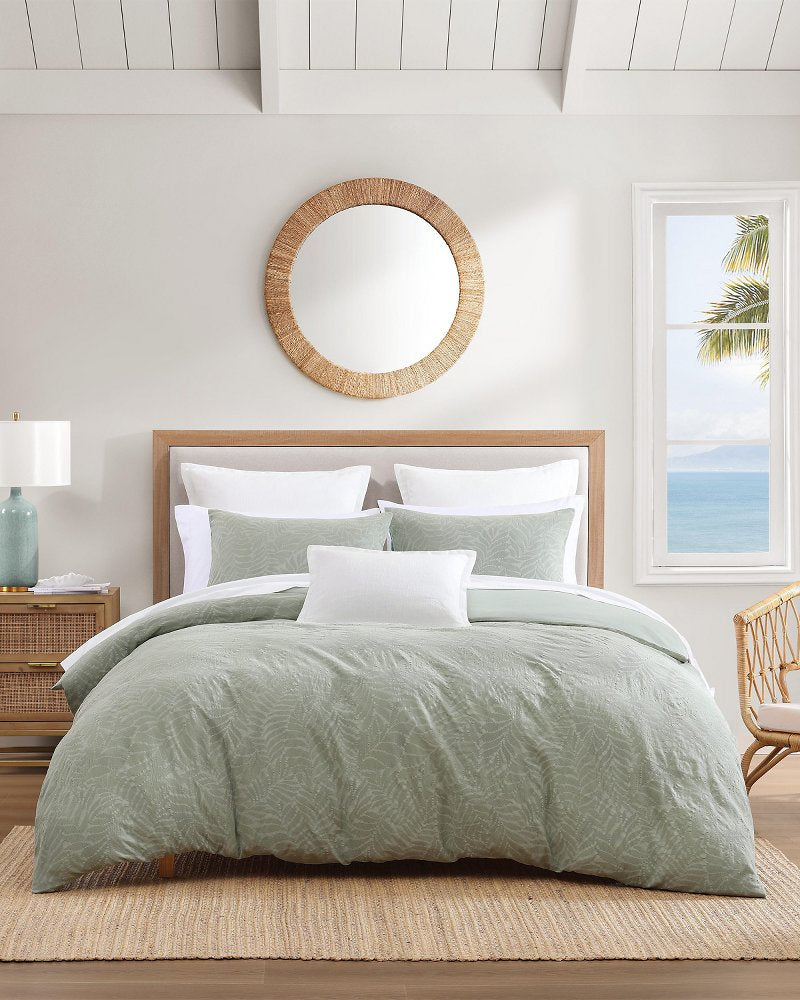 Island Estate Harbor Palm Reversible 3-Piece Full/Queen Comforter Set - Green