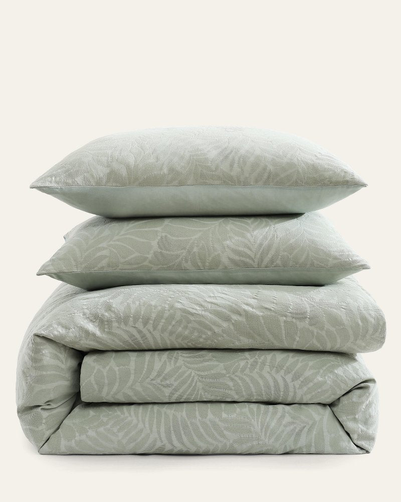 Island Estate Harbor Palm Reversible 3-Piece King Comforter Set - Green