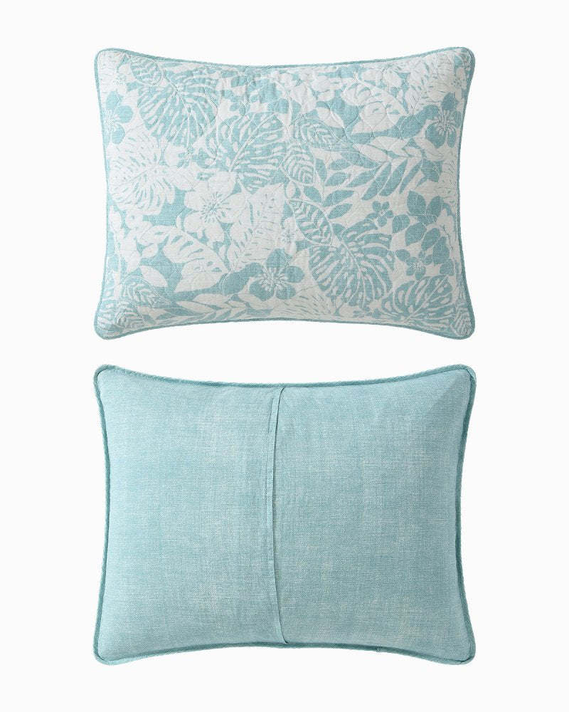 Laguna Beach Reversible 3-Piece Full/Queen Quilt Set - Blue