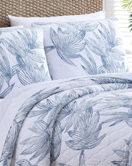 Kayo 2-Piece Twin Quilt Set - Blue