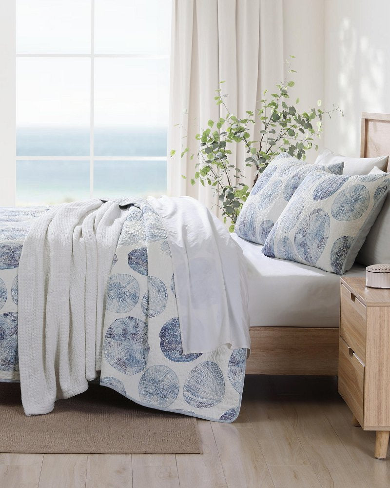 Ocean Isle 2-Piece Twin Quilt Set - Blue