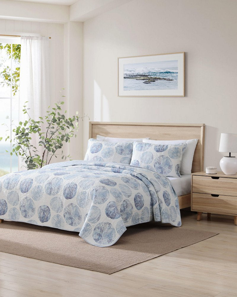Ocean Isle 2-Piece Twin Quilt Set - Blue