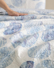 Ocean Isle 3-Piece King Quilt Set - Blue