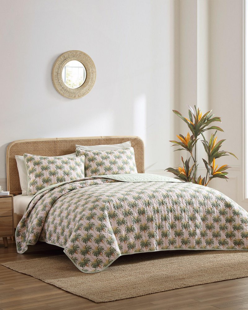 Santiago Reversible 2-Piece Twin Quilt Set - Pink