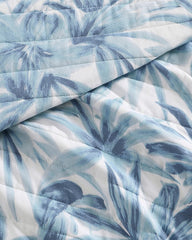 Aubrey Reversible 3-Piece King Quilt Set - Blue