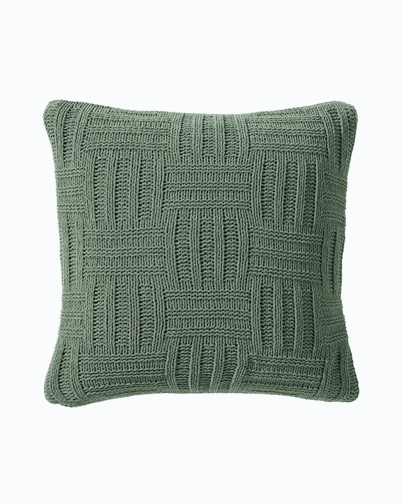 Chain Basket Decorative Pillow - Green